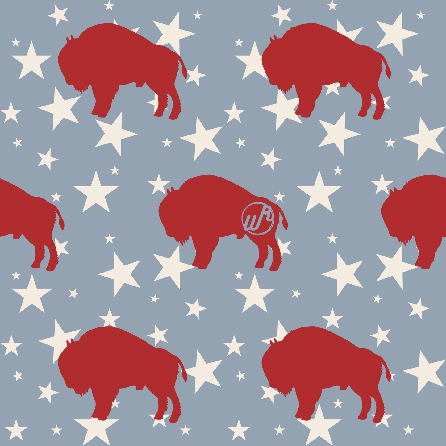 Patriotic Buffalo Headband