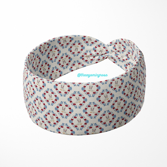 Patriotic Floral Boot Headband