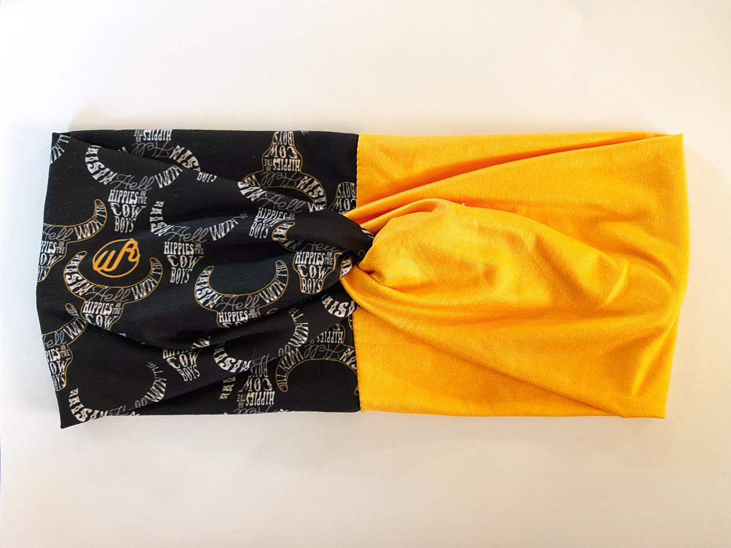 Cowboys & Hippies/Solid Yellow Headband