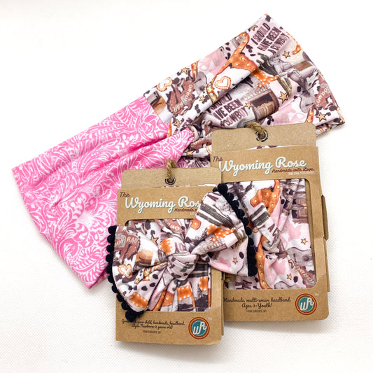 Pink Tooled Leather/I Should Have Been A Cowboy Headband