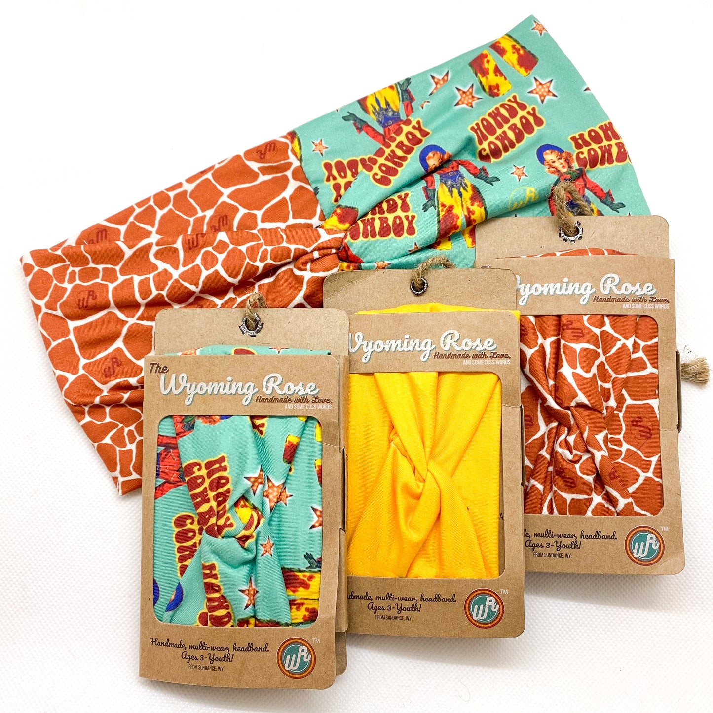 Giraffe/Vintage Howdy Cowboy Headband