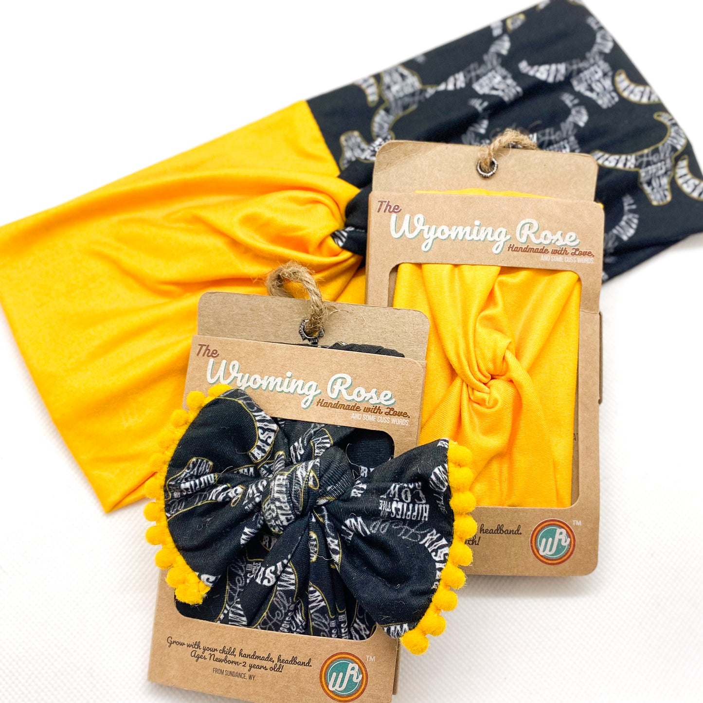 Cowboys & Hippies/Solid Yellow Headband