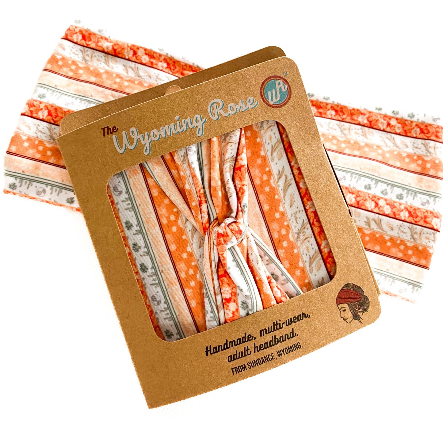 Floral Boho Stripes Headband